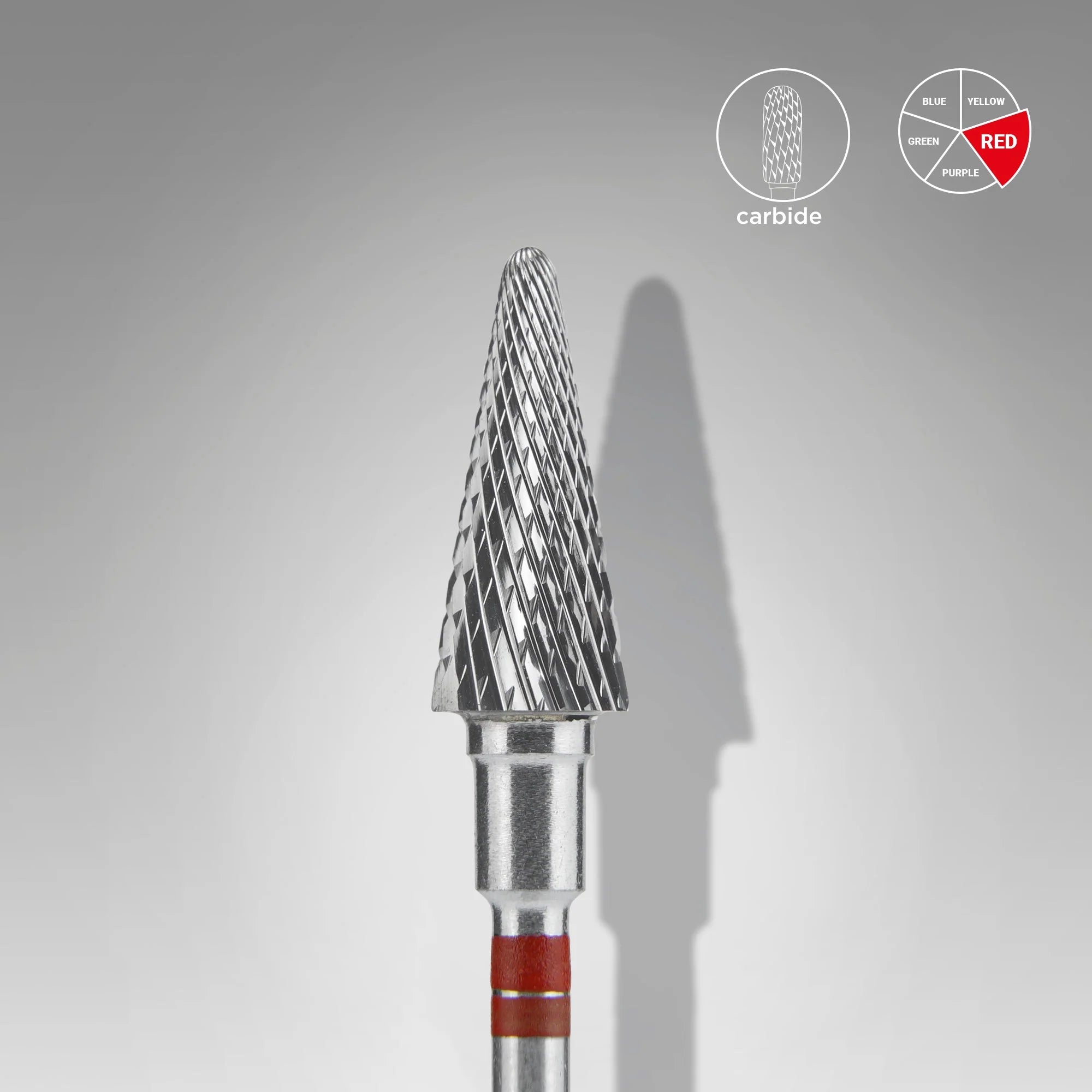 Carbide Nail Drill Bit For Left-Handed Users Cone Red EXPERT Head Diameter 6 Mm / Working Part 14 Mm image 0